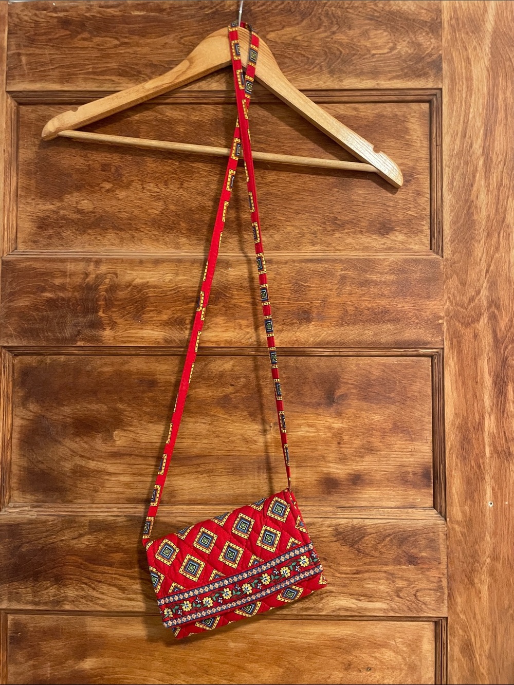Vera Bradley Villa Red strap wallet